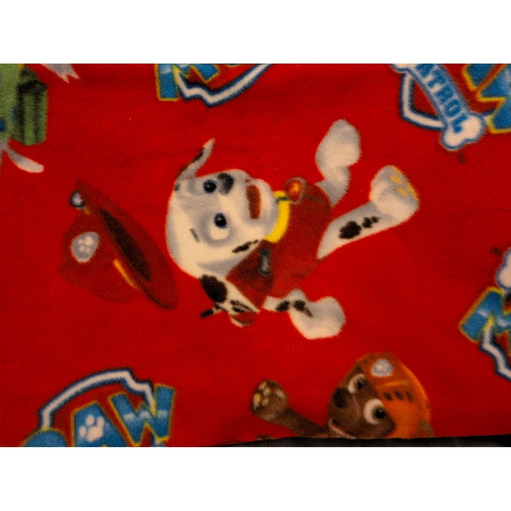 Paw Patrol Fleece Fabric Bundle 2 Pieces Marshall Chase Red Multi 60x34 50x54